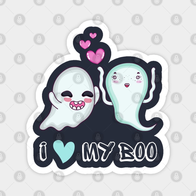 I love my boo Magnet by Diusse