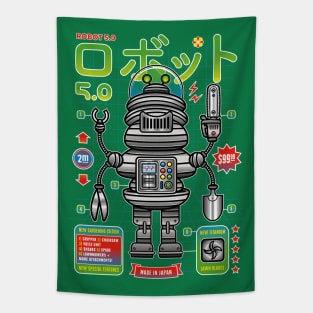 Robot 5.0 - Gardening Edition Tapestry