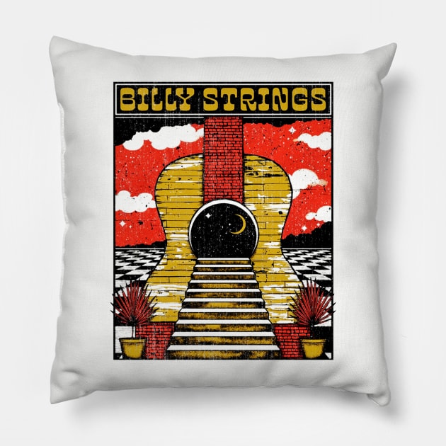 Billly Retro Pillow by Motartefa Art