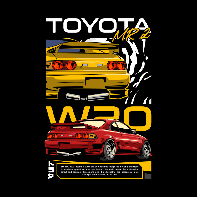 Toyota MR2 W20 JDM Car by milatees