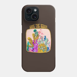 Save the ocean, under sea water Phone Case