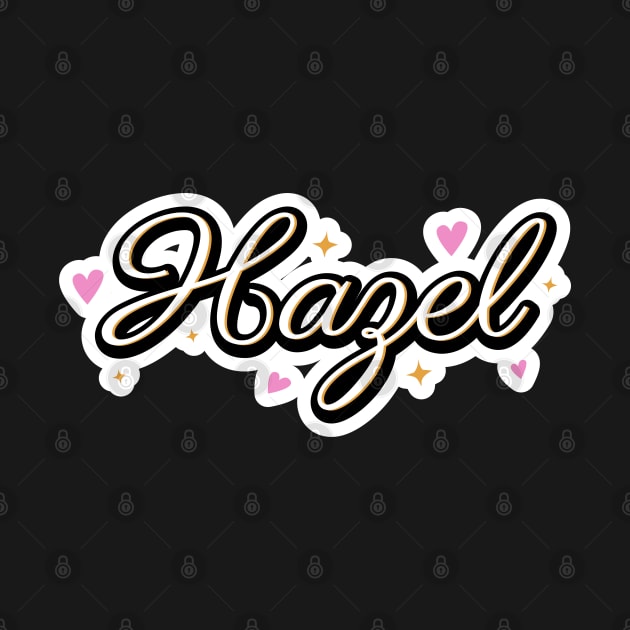 Hazel name cute design by BrightLightArts