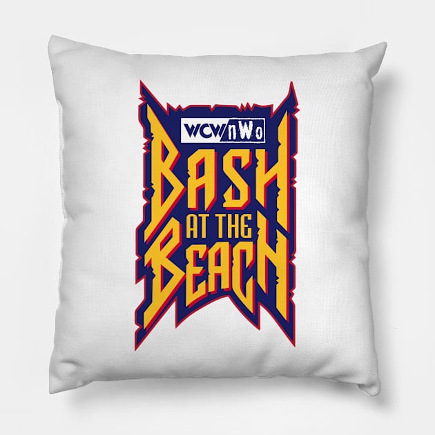 WCW Bash At The Beach Pillow by Authentic Vintage Designs