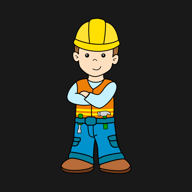 Construction Worker Boy by samshirts