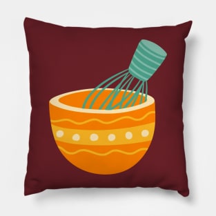 Kitchen Joy: Colorful Bowl Pillow