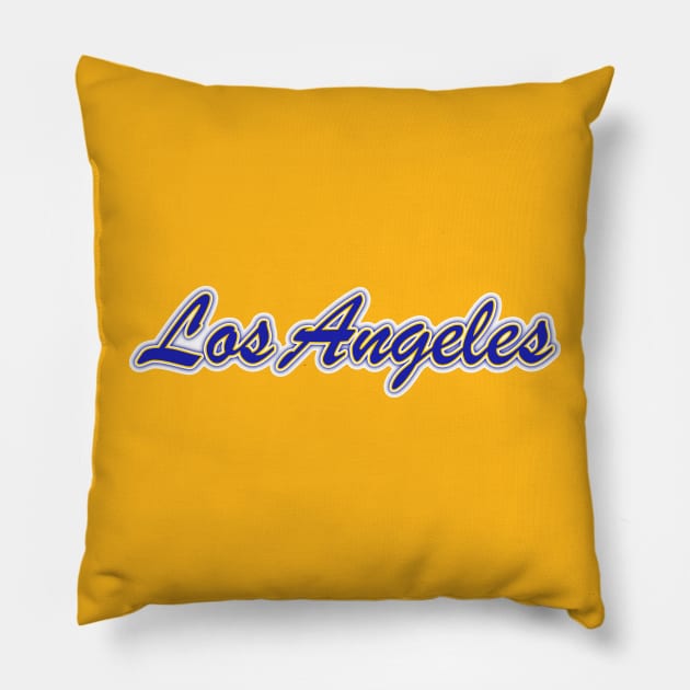 Football Fan of Los Angeles Pillow by gkillerb