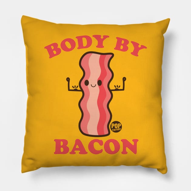 BODY BACON Pillow by toddgoldmanart