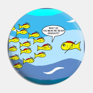 School of Fish and Graduation Pin