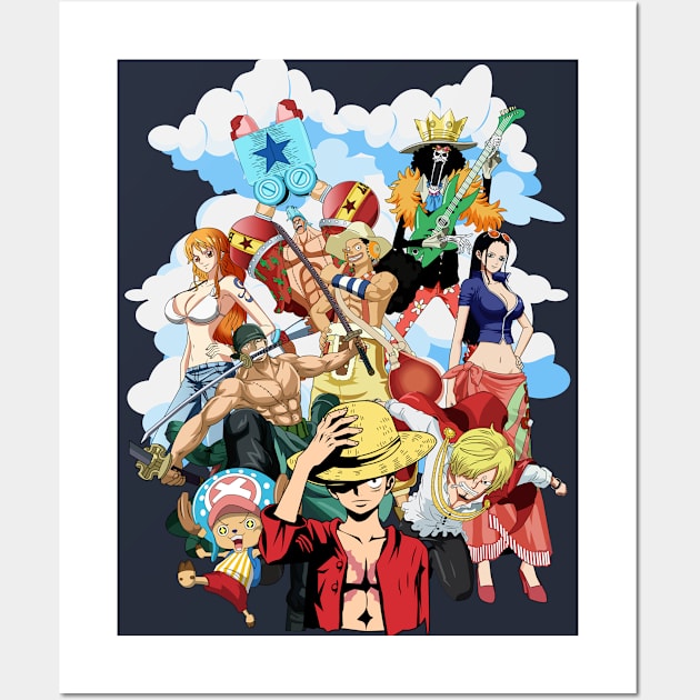 ONE PIECE Framed print Straw Hat Crew