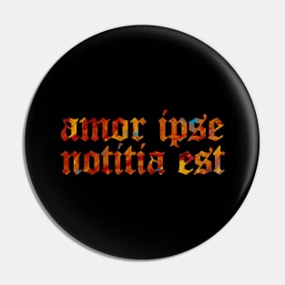 Amor Ipse Notitia Est - Love Itself is a Form of Knowing Pin