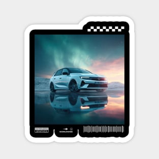 OPEL astra electric car1 Magnet