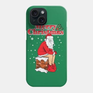 Merry Christmas Santa Clause Chimney Poop Phone Case