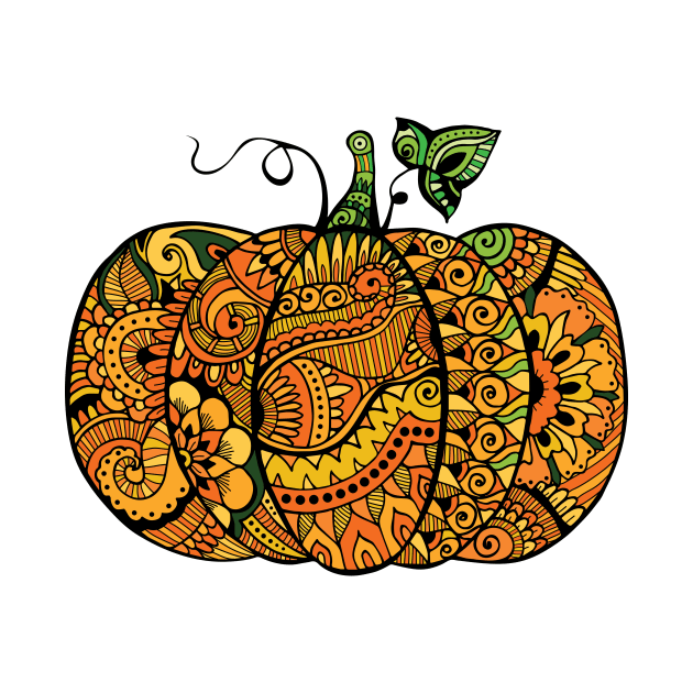 Zentangle pumpkin by ComPix