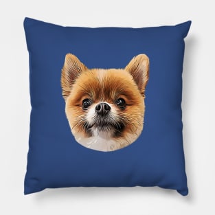 Pomeranian Cute Puppy Dog Pom Pillow