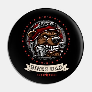 Biker Dad Bear Pin