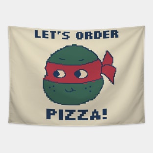 Let's Order A Pizza - Pixel Art Tapestry