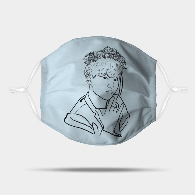 Bts Jungkook Line Art Bts Mask Teepublic How to draw a portrait of jungkook from kpop band bts using beginner art techniques. teepublic