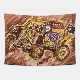 Grave Digger (monster truck) Tapestry