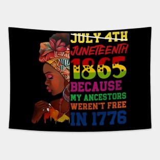 Black History Juneteenth 1865 African American Pride Melanin Tapestry