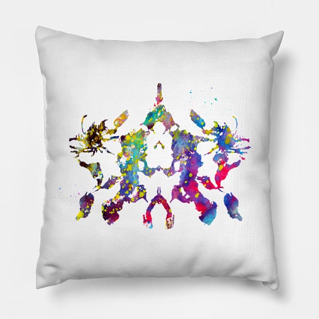 Rorschach inkblot test Pillow by erzebeth