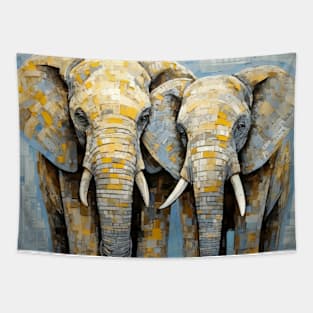 Elephant Animal Art Decor Paint Mosaic Tapestry