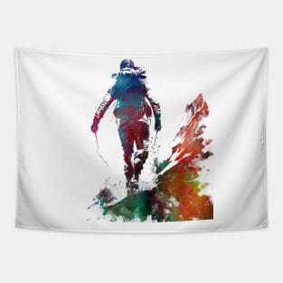 Mountaineer climbing sport art #mountaineer #climbing #sport Tapestry