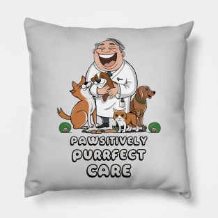 pawsitively purrfect care Pillow