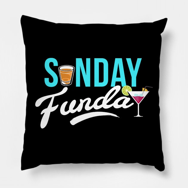 Sunday Funday Pillow by Andreeastore  