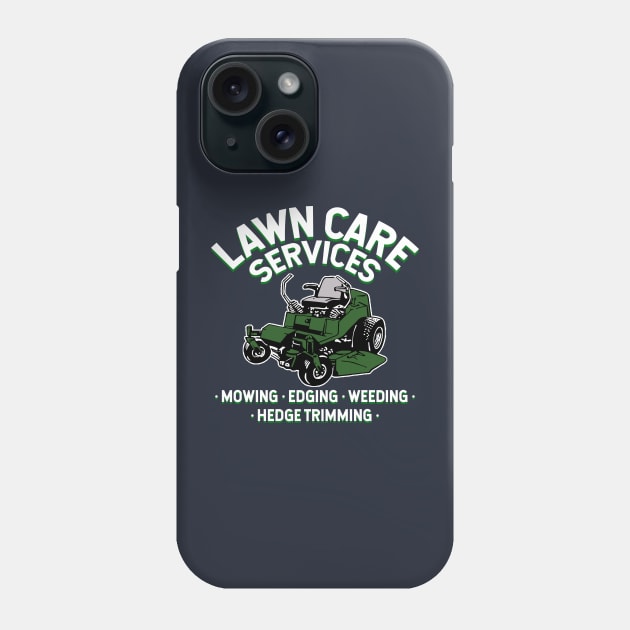 lawn care services zero turn mower Phone Case by hardy 