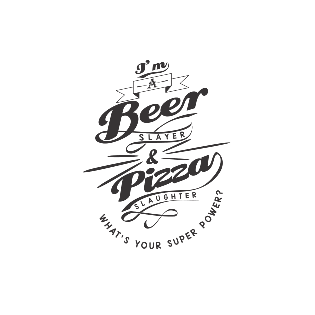 beer & pizza lover t-shirt by enigmatyc