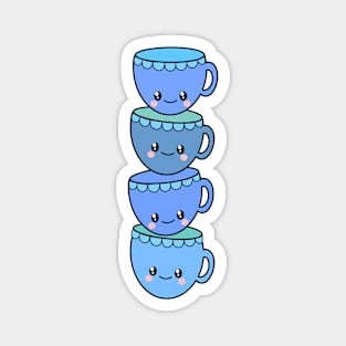 Kawaii Tea Cups Magnet