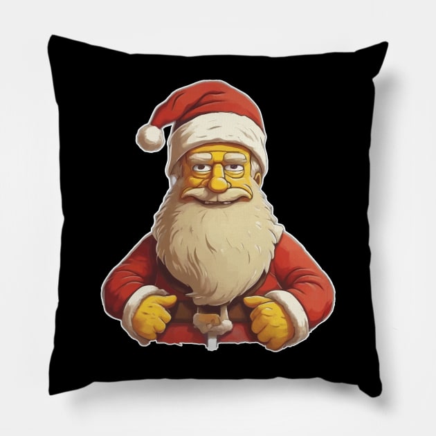 Santa claus Pillow by Kaine Ability