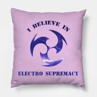 Electro supremacy Pillow