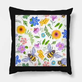 Bees and honey Pillow