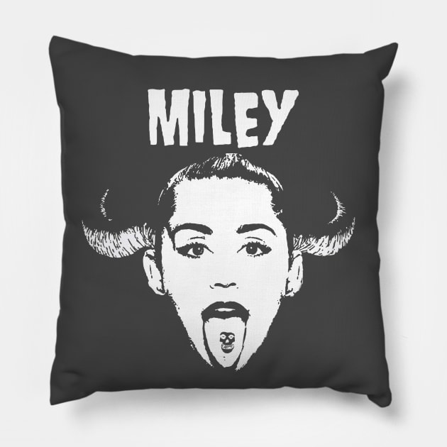 Miley Zig mashup Pillow by burn yr idols