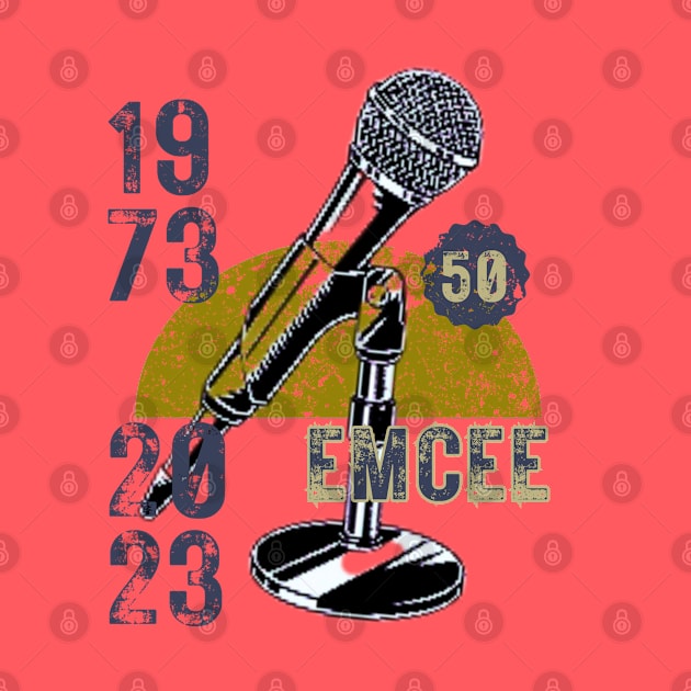 50 years in Hip Hop: Emcee by Veritè Kulture Vulture T-Shirts & Apparel