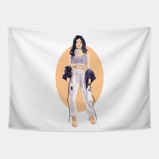 Urban Japanese Girl Fashion Tapestry