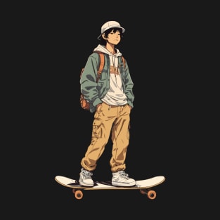 Anime Japanese skater boy T-Shirt