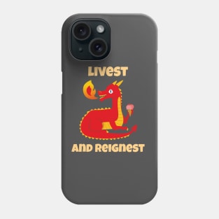 Livest and Reignest Magic Red Dragon Phone Case