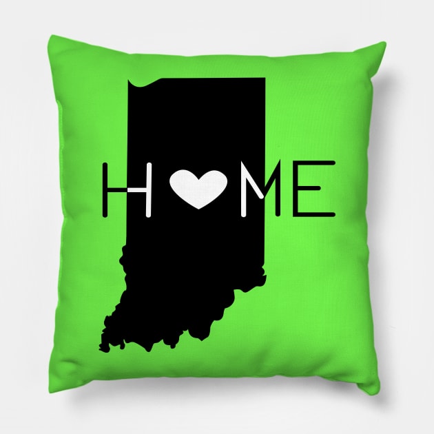 Indiana (Home) Pillow by Sarah Butler