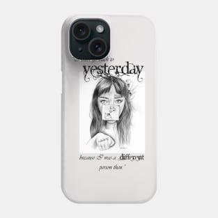 Identity Crisis (black text) Phone Case