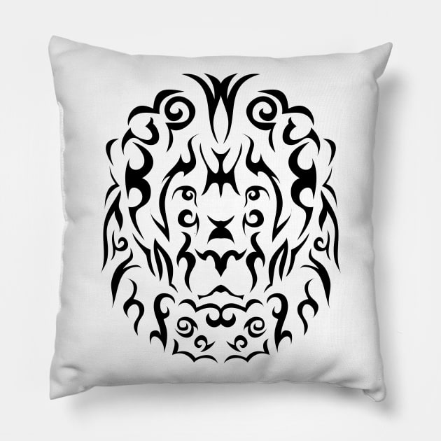 Tribal lion Pillow by ingotr