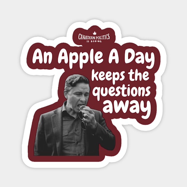 An apple a day Magnet by Canada Is Boring Podcast