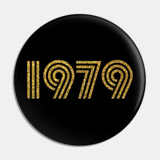 1979 Birth Year Glitter Effect Pin