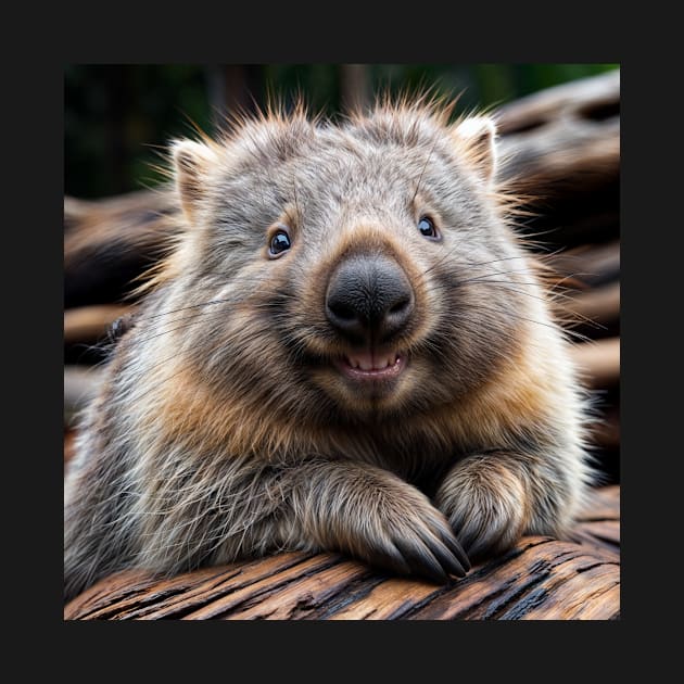 Wombat grins by J7Simpson