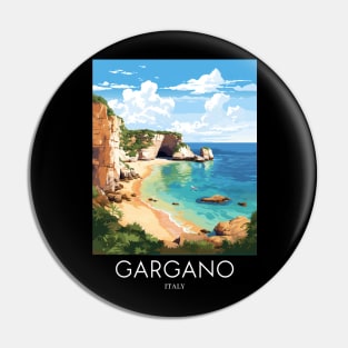 A Pop Art Travel Print of Gargano - Italy Pin