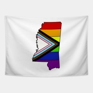 Progress pride flag - Mississippi Tapestry