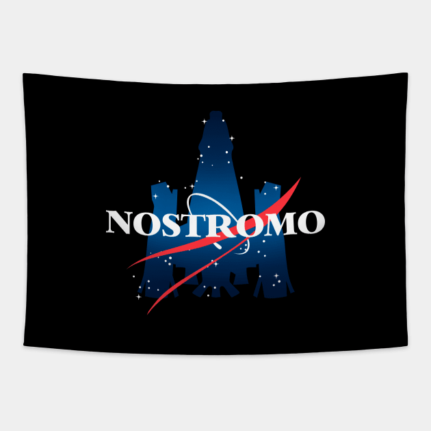 Nostromo //Xenomorph Weyland Corp Ripley Mashup Classic Horror Movie Tapestry by leepianti