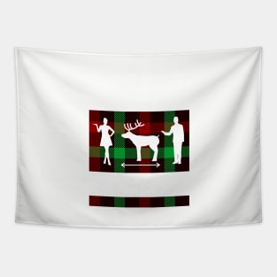 Keep One Reindeer Apart Ugly Xmas Sweater Tapestry