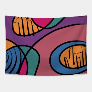 artistic abstract pattern Tapestry